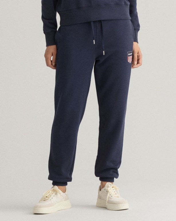 Gant Retro Shield Women's Sweatpants Blue | PHdqZHQuT5c