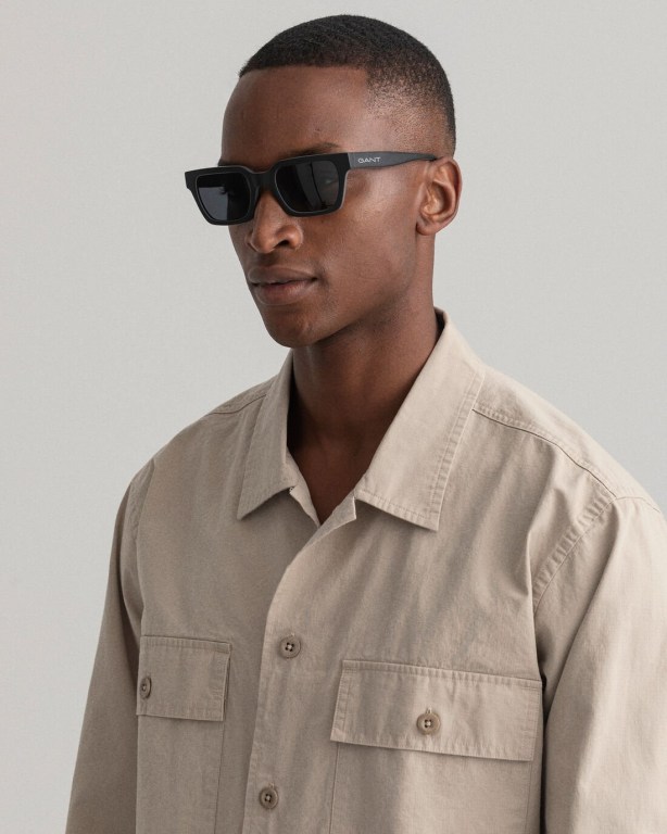 Gant Ripstop Over Men's Shirts White | qggNLw3vAzc