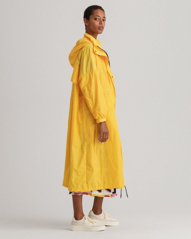 Gant Rough Weather Parachute Parka Women's Coats Yellow | 1joLlbVLZ0d