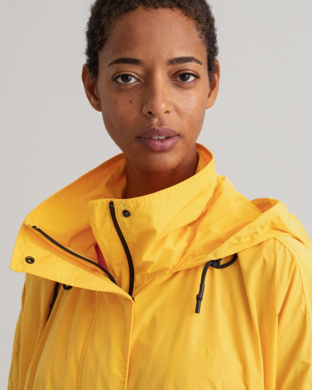 Gant Rough Weather Parachute Parka Women's Coats Yellow | 1joLlbVLZ0d