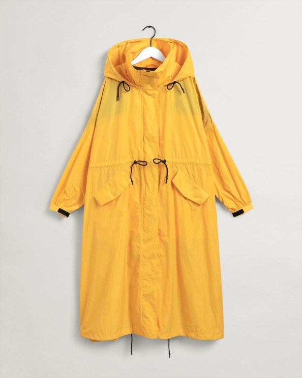 Gant Rough Weather Parachute Parka Women's Coats Yellow | 1joLlbVLZ0d