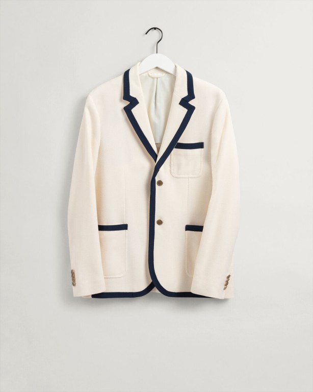 Gant Rowing Men's Blazers Cream | oxO8aSP304r