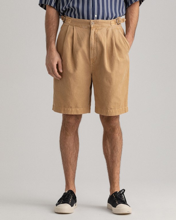 Gant Safari Men's Shorts Beige | GEMArpmeG66