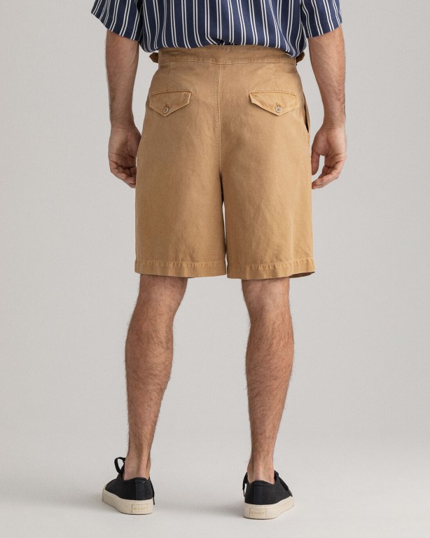 Gant Safari Men's Shorts Beige | GEMArpmeG66