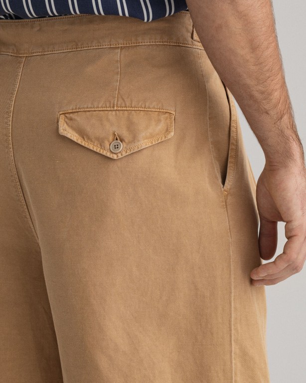 Gant Safari Men's Shorts Beige | GEMArpmeG66