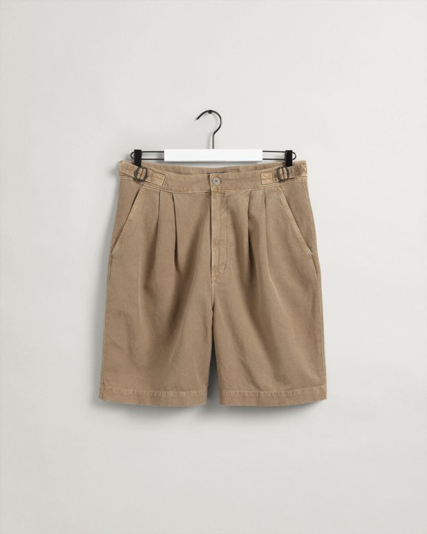 Gant Safari Men's Shorts Beige | GEMArpmeG66