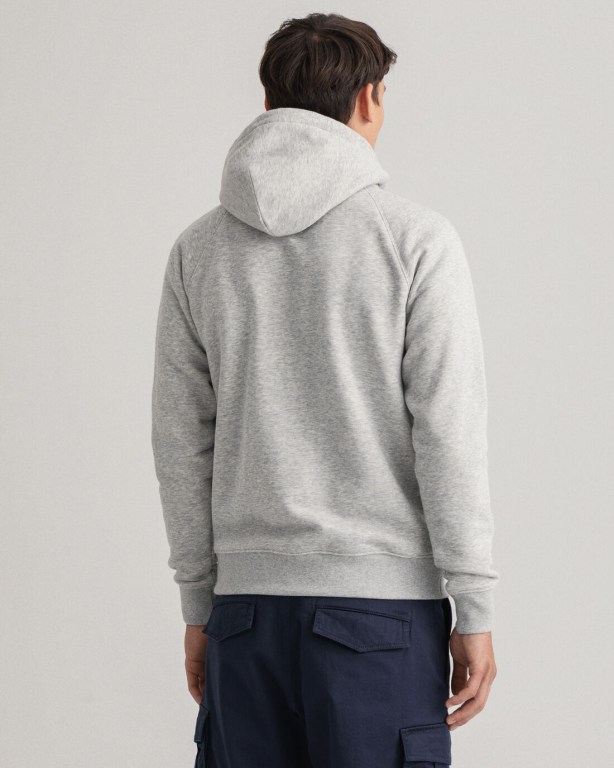 Gant Sailing Men's Hoodies Light Grey | HBx3dwXQXyX