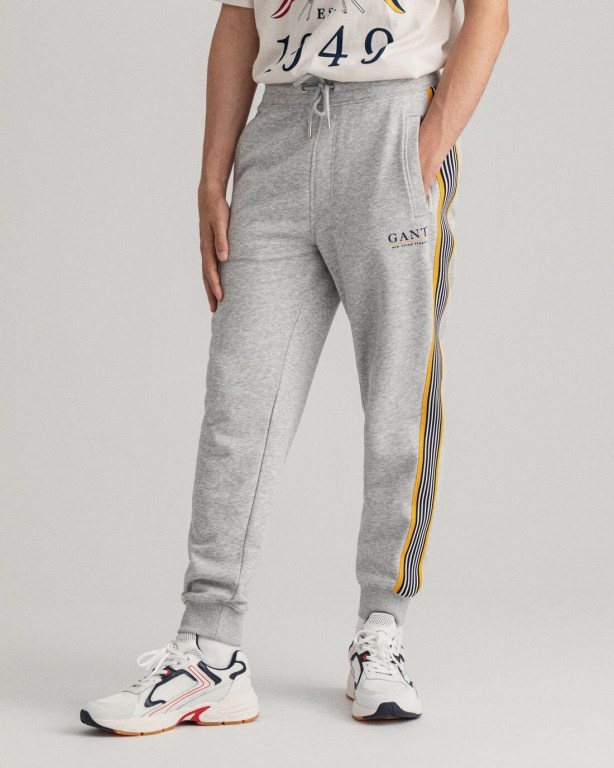 Gant Sailing Men's Sweatpants Light Grey | ZDfhqssFUeo