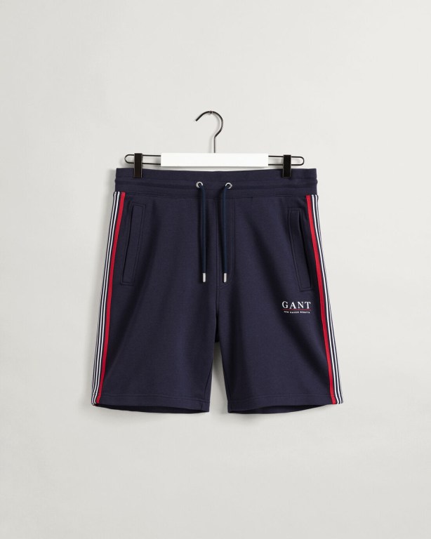 Gant Sailing Sweat Men's Shorts Blue | yKJD5avQ5es