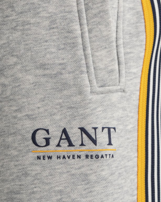 Gant Sailing Sweat Men's Shorts Light Grey | r2kkXAF2x2q