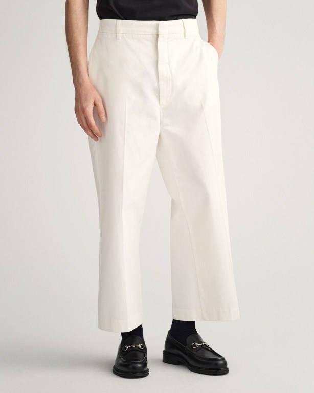 Gant Sailor Men's Pants White | 75HKvyVntYh