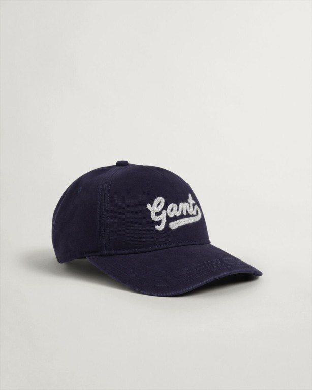 Gant Script Women\'s Caps Blue | XUKyeP6mewf