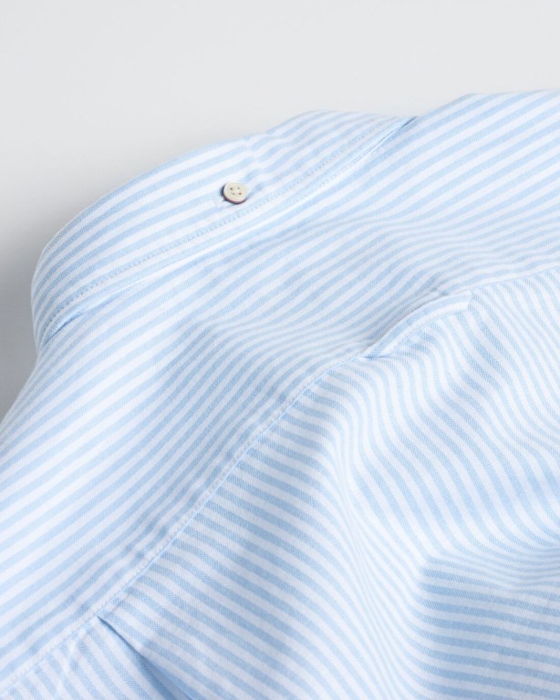 Gant Slim Fit Banker Oxford Men's Shirts Blue | SGslECFcmWL