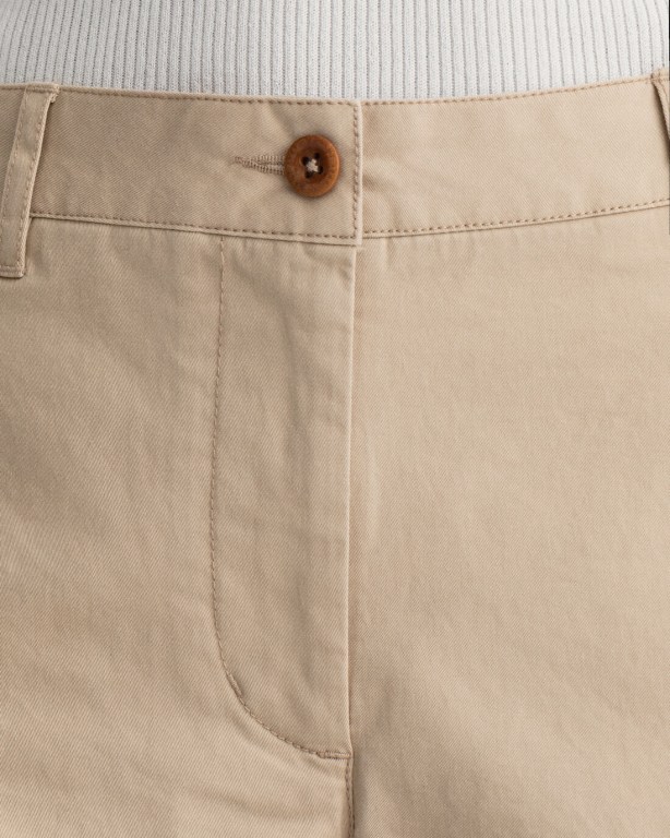 Gant Slim Fit Classic Chino Women's Shorts Light Yellow | z78nu9Qoblf