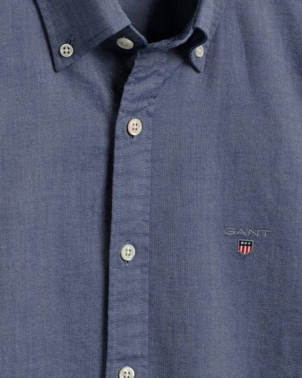 Gant Slim Fit Oxford Men's Shirts Blue | ZXeboKtg36m