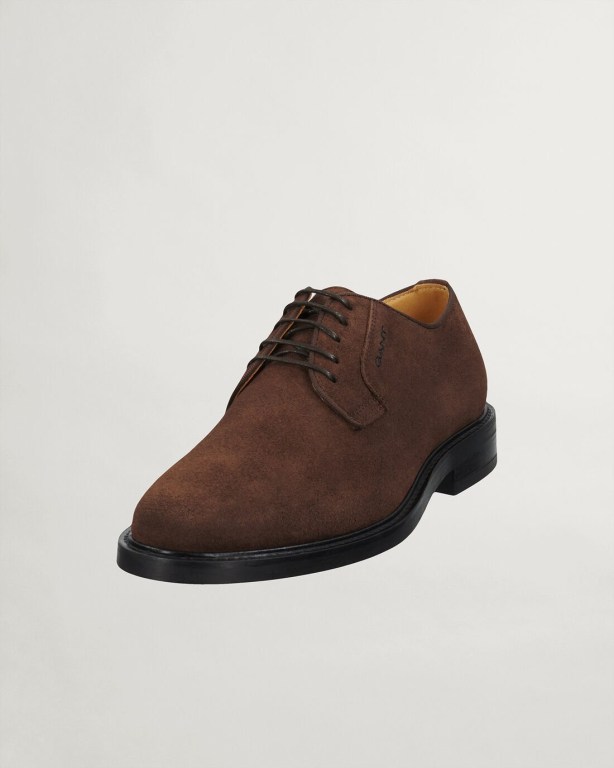 Gant St Akron Low Lace Men's Casual Shoes Dark Brown | xBeBnEbnqUh