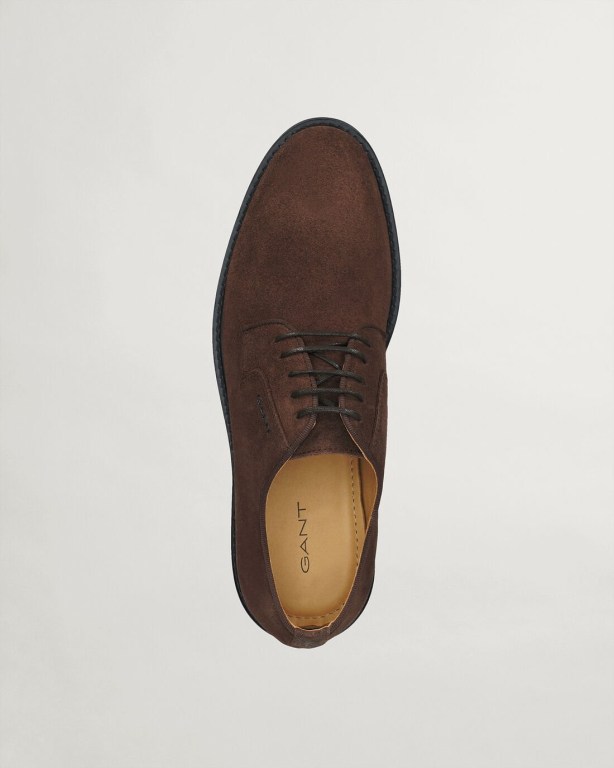 Gant St Akron Low Lace Men's Casual Shoes Dark Brown | xBeBnEbnqUh