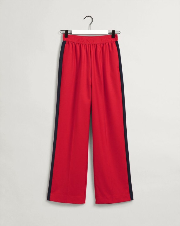 Gant Straight Leg Wool Blend Slacks Women's Pants Light Red | IbmQsNBIIFb