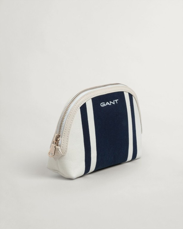 Gant Stripe Makeup Women's Bags Blue | oYHndesxkFZ