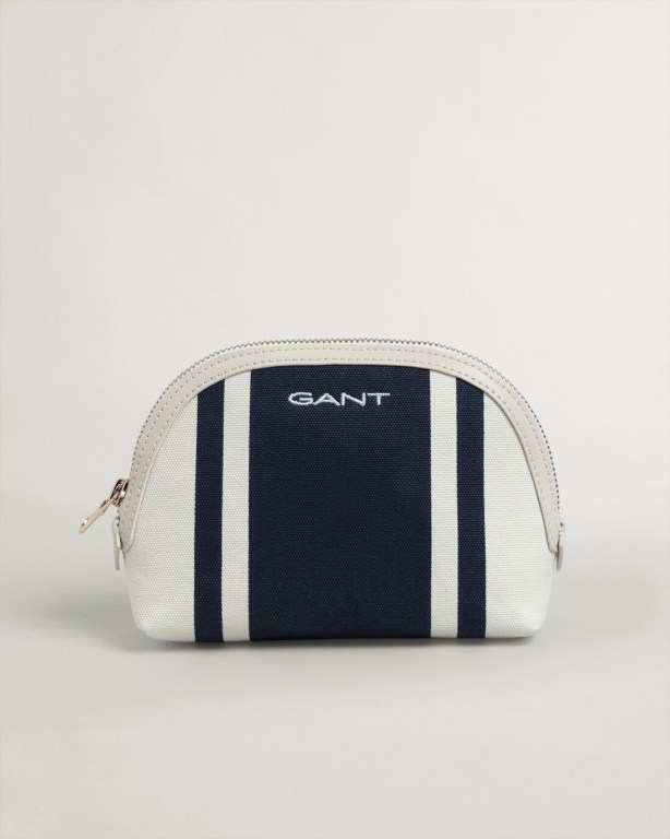 Gant Stripe Makeup Women\'s Bags Blue | oYHndesxkFZ