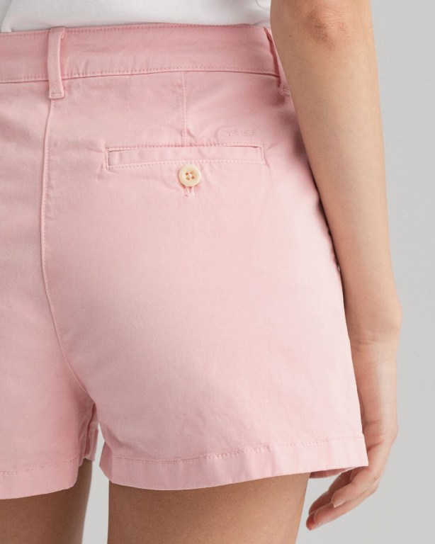 Gant Sunfaded Chino Women's Shorts Pink | HiXykuvPbQC