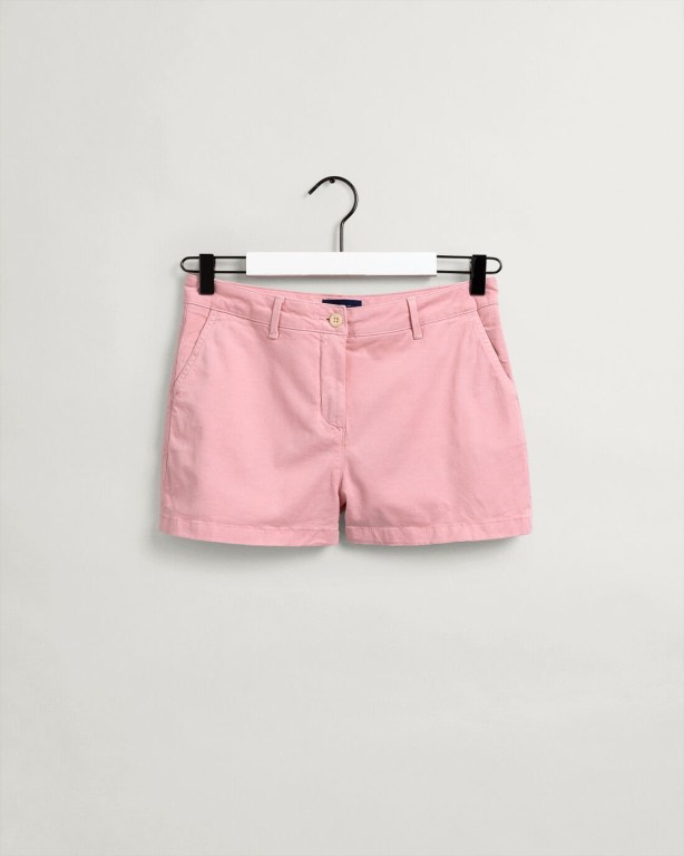 Gant Sunfaded Chino Women's Shorts Pink | HiXykuvPbQC