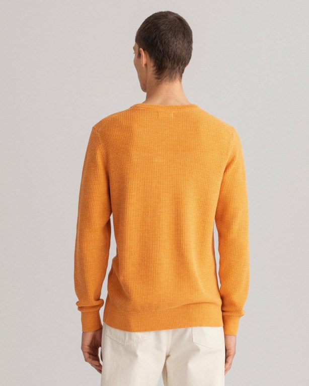 Gant Sunfaded Crew Neck Men's Crewneck Jumpers Orange | 8Pm2feZX2Yg