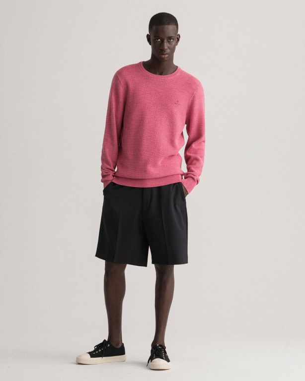 Gant Sunfaded Crew Neck Men's Crewneck Jumpers Rose | sa7IWbuLdGT