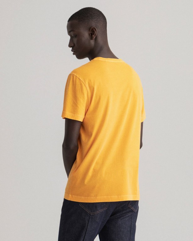 Gant Sunfaded Men's T-shirts Orange | zsZRX4fVwtZ