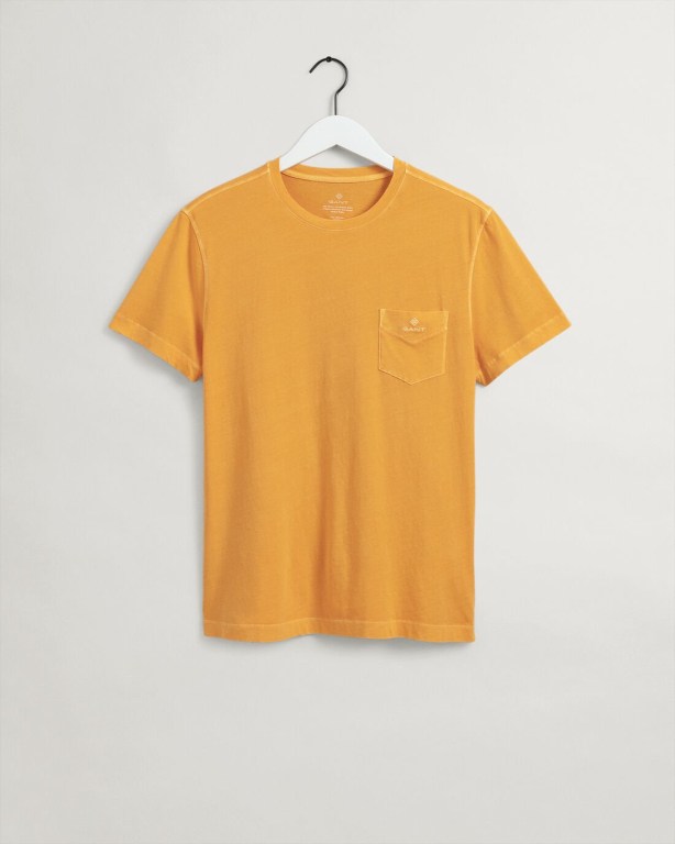 Gant Sunfaded Men's T-shirts Orange | zsZRX4fVwtZ