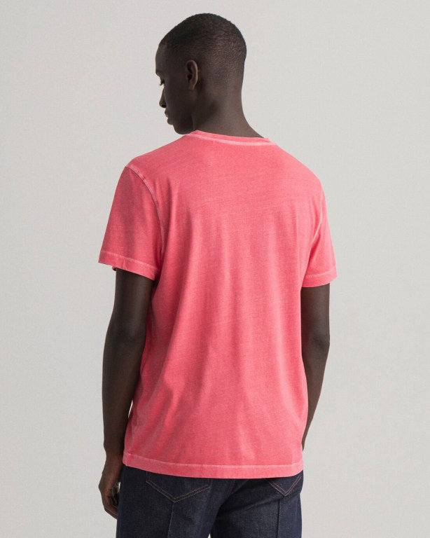 Gant Sunfaded Men's T-shirts Pink | j6czr7qRMMO