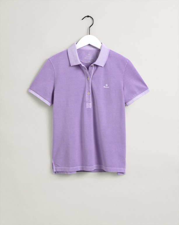 Gant Sunfaded Piqué Women's Polos Purple | uZ0Mz5WGGMi