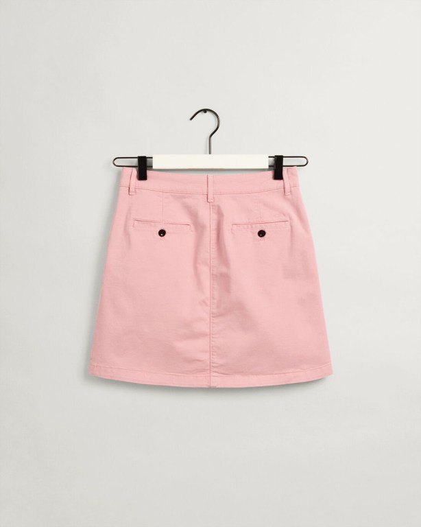 Gant Sunfaded Short Chino Skirt Women's Shorts Pink | dHaOfZ1Mlfa