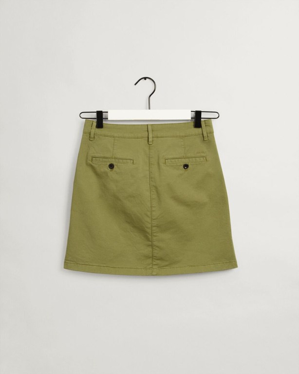 Gant Sunfaded Short Chino Skirt Women's Shorts Grey | t3tWZg5jhDK