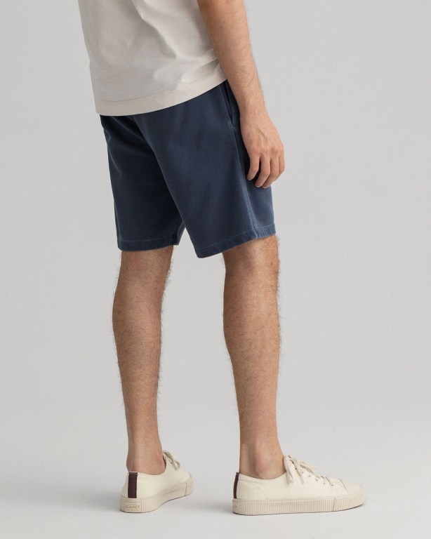 Gant Sunfaded Sweat Men's Shorts Blue | xDhbZS3wyDG