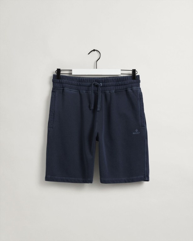 Gant Sunfaded Sweat Men's Shorts Blue | xDhbZS3wyDG