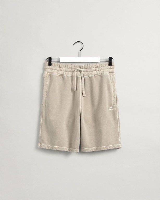 Gant Sunfaded Sweat Men's Shorts White | L26kSzFrWA9