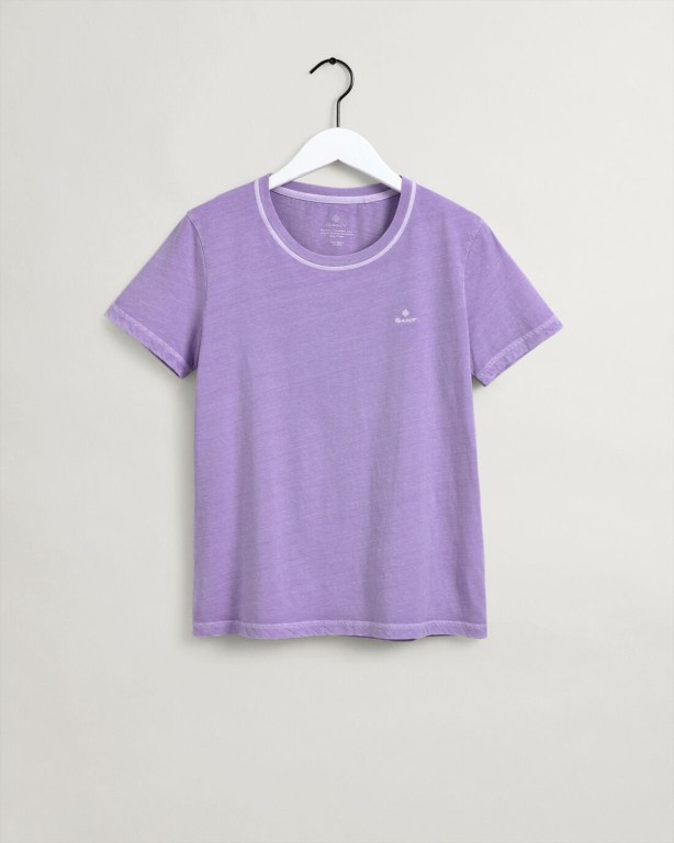 Gant Sunfaded Women's T-shirts Purple | TOOhQzwKKi0