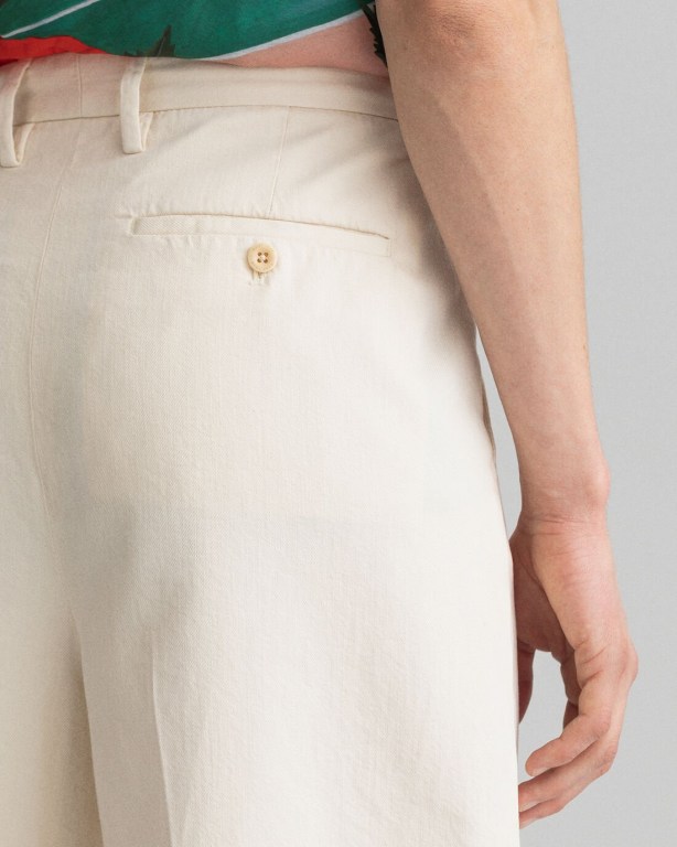 Gant Tailored Volume Men's Shorts White | f0FMbVEeSAO