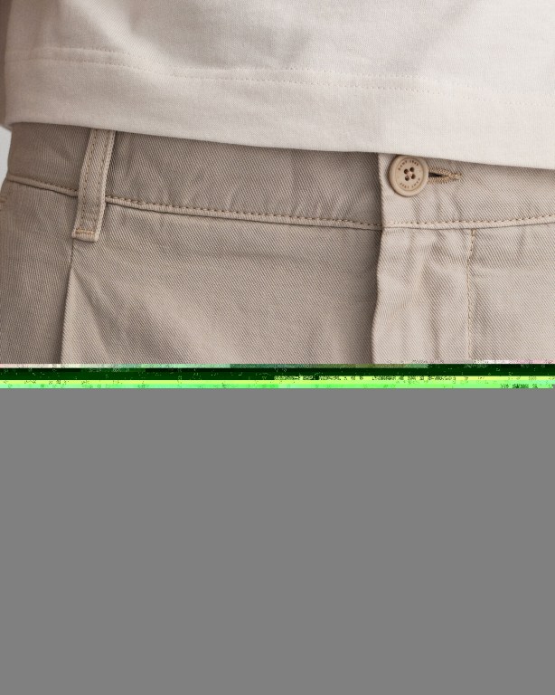 Gant Tapered Pleated Chinos Men's Pants White | TFhqoiZLbg5