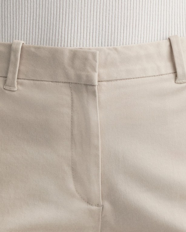 Gant Tech Prep™ Satin Slacks Women's Pants White | eVLQc2votA2