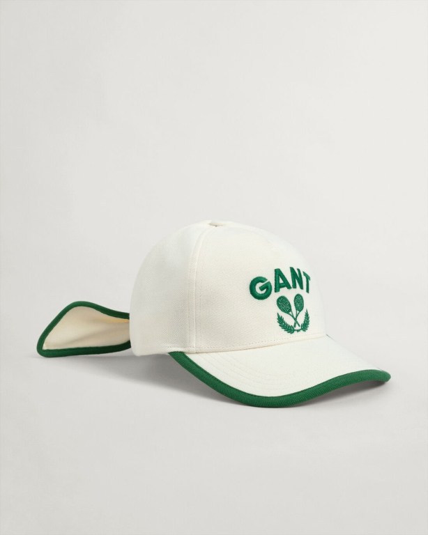 Gant Tennis Tie Women\'s Caps Cream | g7svCeGohCY