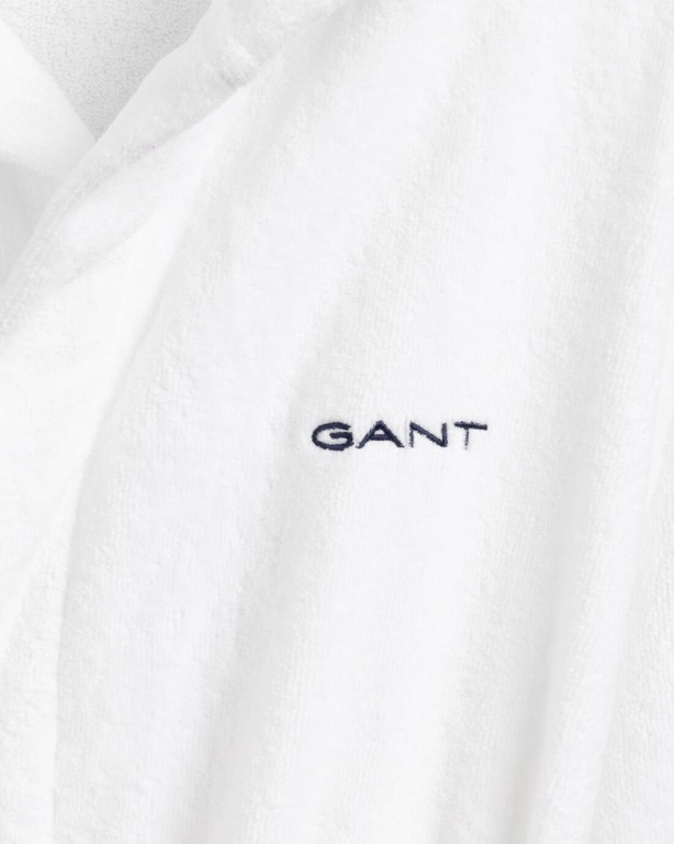 Gant Vacay Robe Men's Nightwear White | C6CfYhOcgD0