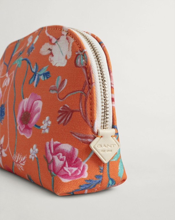 Gant Wild Floral Print Makeup Women's Bags Orange | AKOeisa0KNQ